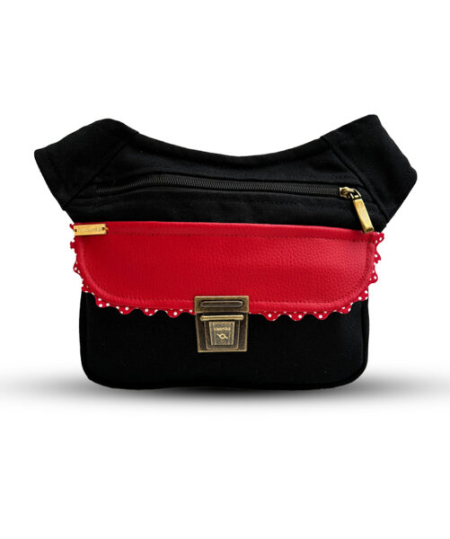 Caomka - Bolso riñonera Special Black & Red